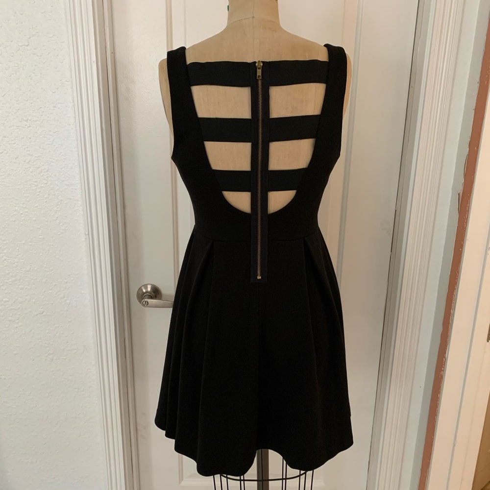 Fit & Flare Dress with Sexy, Strappy Elastic Back